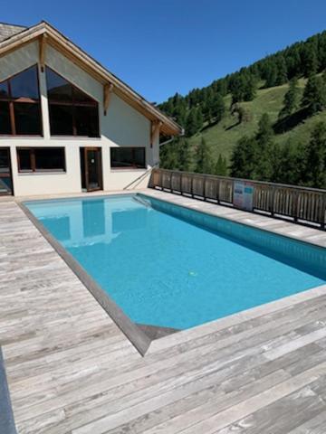 Appt Le Hameau Des Rennes 4 Etoiles Pieds Des Pistes Piscine Interieure Exterieure Vars (Hautes-Alpes) Exterior foto