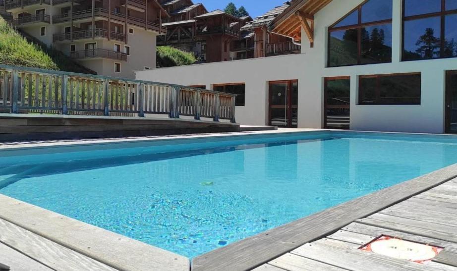 Appt Le Hameau Des Rennes 4 Etoiles Pieds Des Pistes Piscine Interieure Exterieure Vars (Hautes-Alpes) Exterior foto